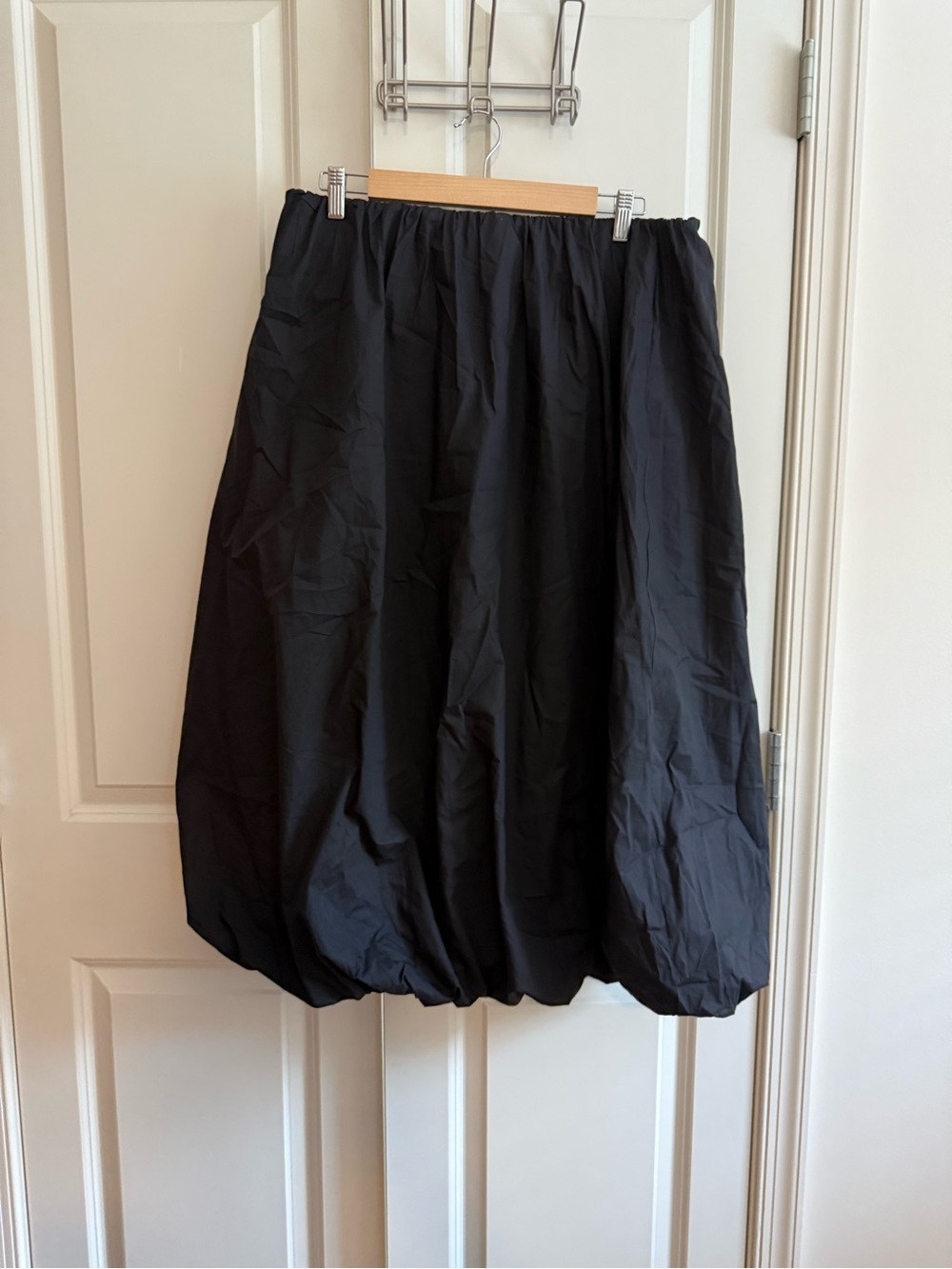 Love Black A-Line Balloon Hem Skirt